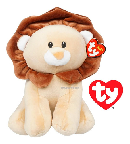 Imagen 2 de 6 de Ty Baby Peluche Mediano Bouncer Original Leon Scarlet Kids