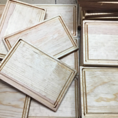 15 Pzs Tabla Plato Para Hamburguesa Y Carne Tabla De Madera