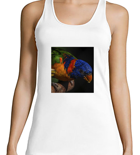 Musculosa Mujer Aves 3 Ave Multicolor Posada Tronco