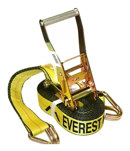 Banda Tensor Con Matraca 8.2m X 5cm Industrial Carga Everest Amarillo