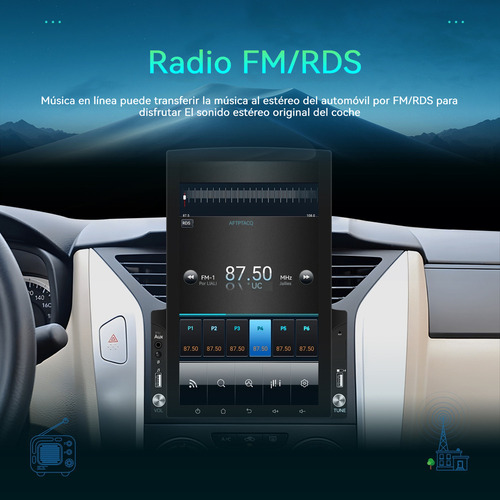 Zk Pantalla Vertical Estéreo Para Coche 2din 7 Base Android