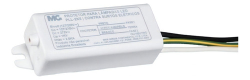 Protetor De Lâmpadas E Luminárias Led 2,5ka Bivolt Pll-2k5
