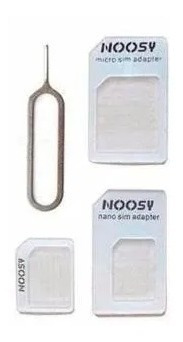 Kit Adaptador 3en1 Nanosim Microsim Minisim Sim + Llave