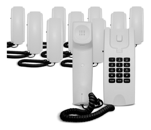 Kit 10 Telefones Gôndola Centrixfone Branco 900201250 Hdl