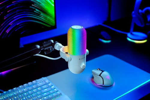 Micrófono Razer Seiren V3 Chroma - Rgb Usb Color Blanco