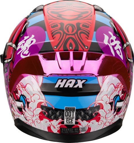 Hax Helmets. Casco Certificado Dot + Ece. Obsidian Samurai