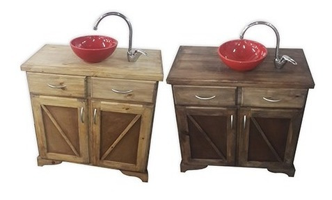 Imagen 10 de 10 de Combo Bacha Nahuel Griferia Vanitory Baño Super Oferta 80cm!