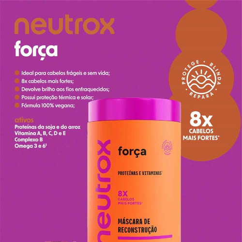 Máscara Neutrox Força reconstrução 1kg