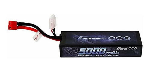 Gens As 7.4v 5000mah 50c 2s Lipo Batería Hardcase Con Decano