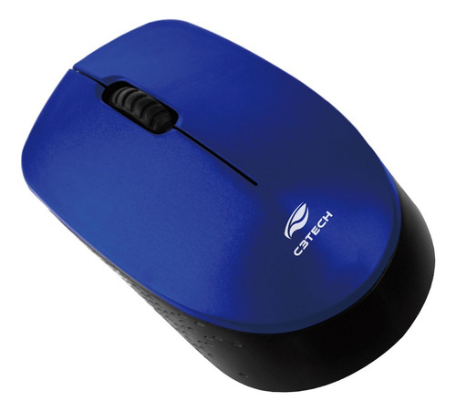 Mouse C3tech Wireless M-w17bl Óptico 1200 Dpi C/pilha - Azul