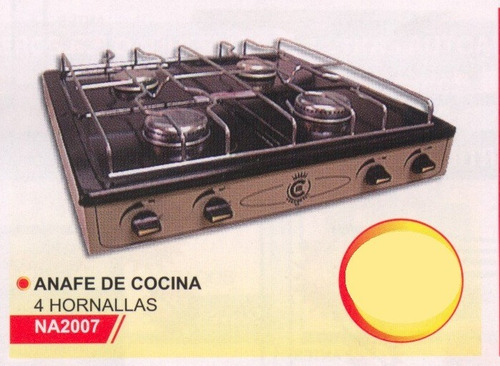 Anafe De Cocina 4 Hornallas Power Na2007