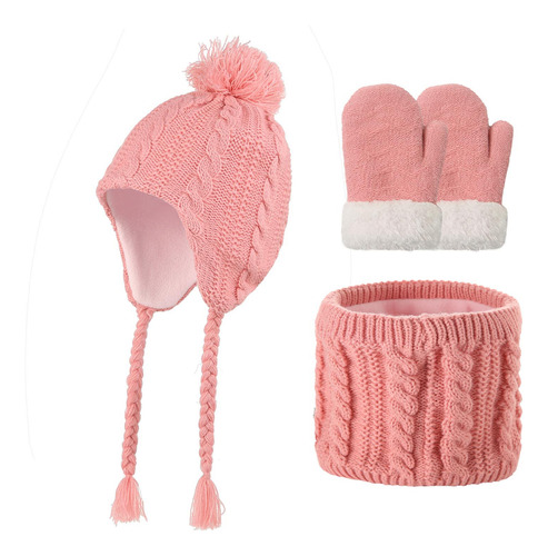 Gorro De Invierno Para Niños, Gorro De Esquí Grueso De Punto