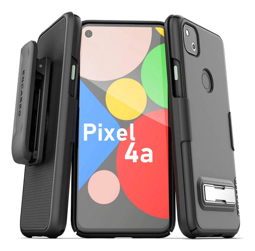 Funda Para Google Pixel 4a Funcion Atril Color Negro