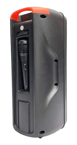 Parlante Bluetooth Con Micrófono 10w Luz (fm, Usb, Aux, Mp3)
