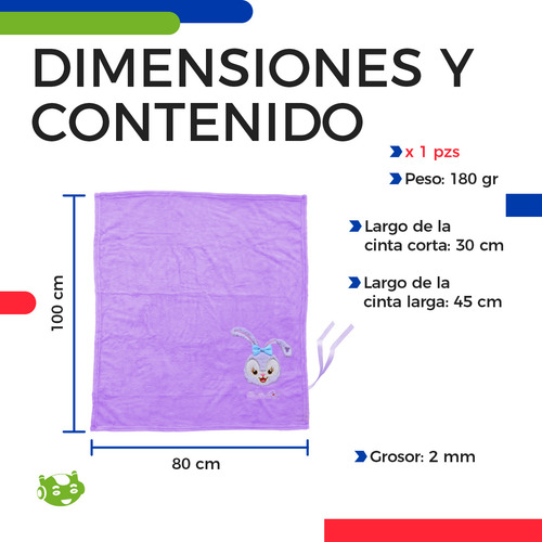 Cobija Frazada De Sanrio Slim Company Suave Y Ligera Ideal Para Cama Individual, Manta Calientita Para Viaje Color Violeta Stellalou