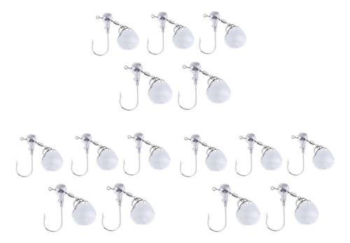 T 15pcs Head Spin Jig Heads Anzuelos De Señuelos Cebos Duros