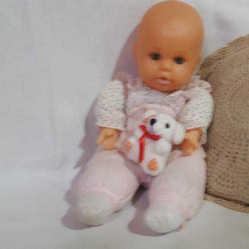 Muñeca Bebota Con Sonido Y Osito (Usado)