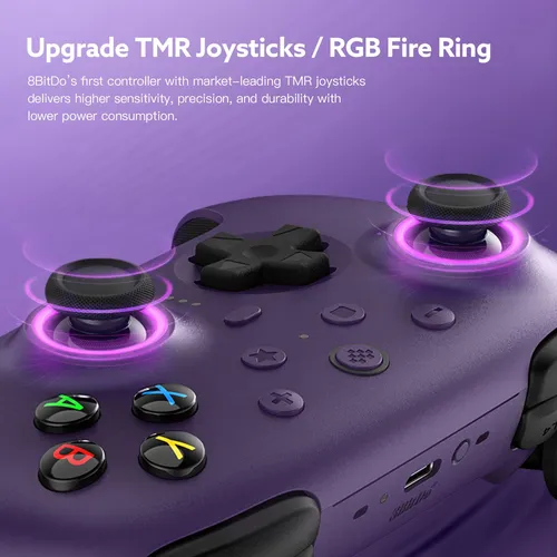 Joystick Inalámbrico 8bitdo Ultimate 2 Morado Tmr Pc Android