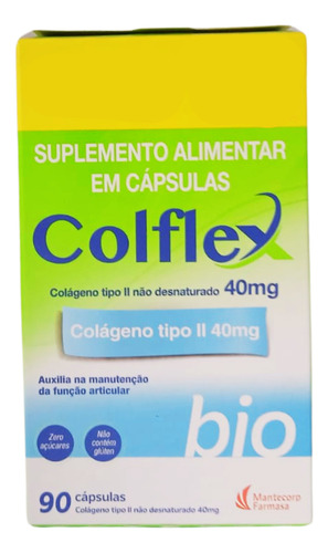 Colflex Bio Colágeno Tipo Ii 90 Comprimidos Sem Sabor