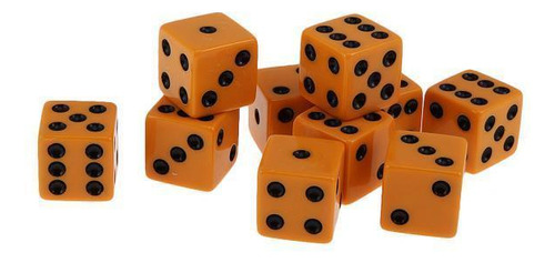 5 X 10pcs Juegos De Paquete De Dados 18nn Seis Caras Para