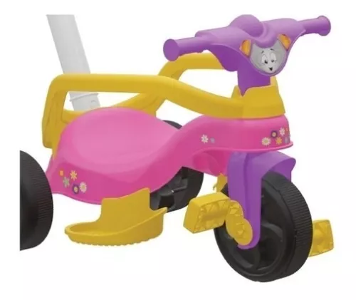 Motinho Triciclo infantil rosa motoca desenho unicórnio - Xalingo