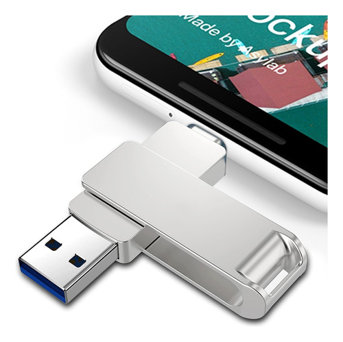 Memoria Usb De Metal 3 En 1 32 Gb Para Tipo-c Y Android