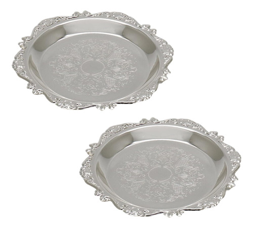 Bitray Bandeja Decorativa De Plata Para Joyas, Velas, Cosmet