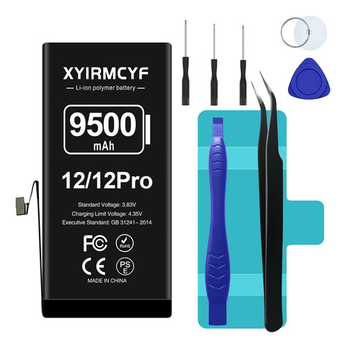 Xyirmcyf Bateria De Gran Capacidad De 9500 Mah Compatible Co