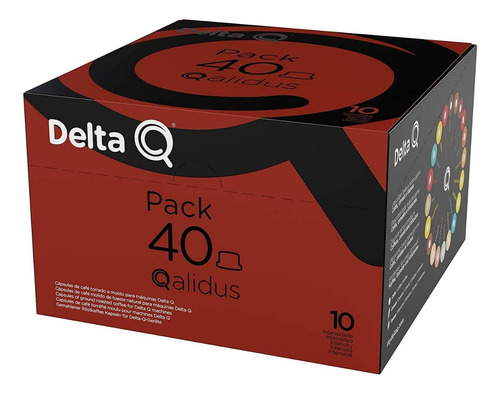 Café Delta Q, Qalidus, Int 10 40 Cápsulas, Pack Econômico