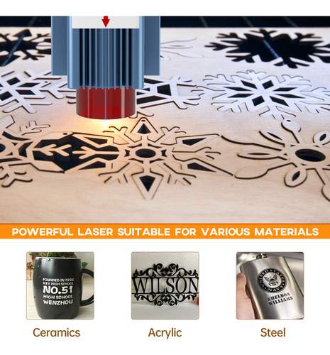 Kit Profissional Gravação A Laser: Sculpfun S9 + Rolo