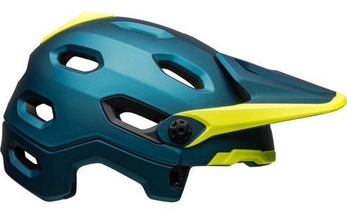 Casco Bell Super Dh Mips Mentonera Desmontable M/g Blu/hivz