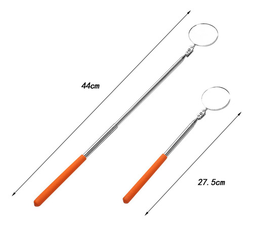 2 Espejo De Observación Mecánico Telescópico, Espejo De 2