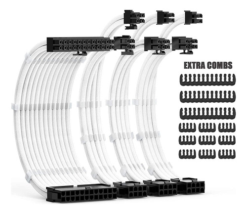 Kit De Extensiones De Cable Psu De 30 Cm Con Cable Extension