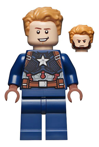 Lego Minifigura Marvel Capitán América: Traje Detallado