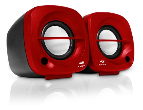 Caixa De Som Usb 3w Speaker Vermelho Sp-303rd C3tech