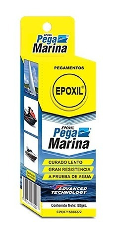 Pega Marina Epoxil 80gr 2 Hr Sumergible Impermeable