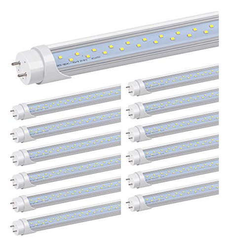 (12 Paquetes) Bombillas Led T8 De 4 Pies, Forma V ( ...