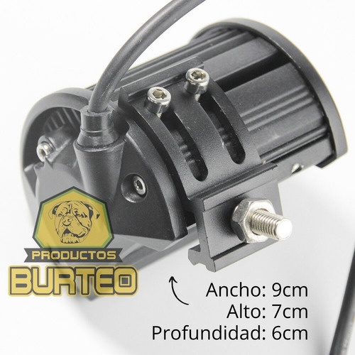 Imagen 4 de 9 de Par Faro Led Auxiliar 60w Spot Cree 20 Led