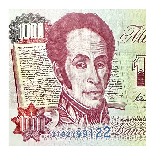 Venezuela - 1000 Bolivares - Año 1998 - P #76 D