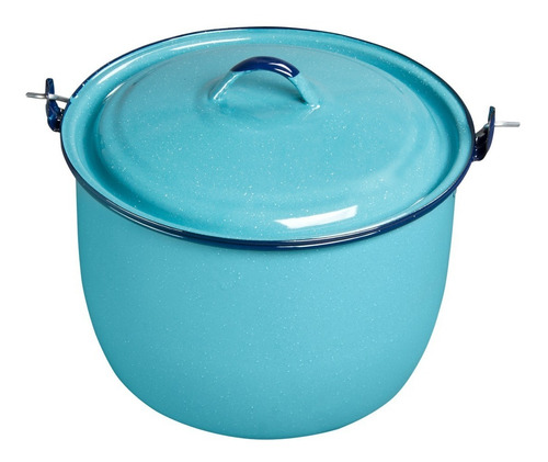 Imagen 2 de 9 de Batería De Cocina Clásica 7 Piezas Color Azul Cinsa