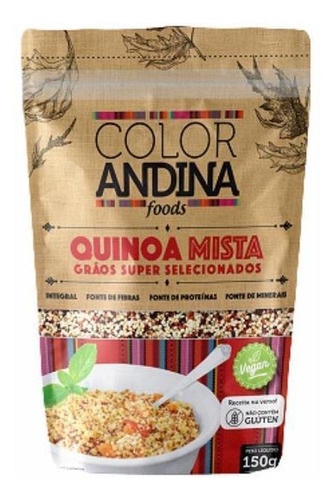 Kit 2 Quinoa Mista Orgânica Color Andina 150g