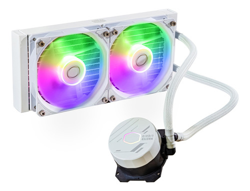 Refrigeración Líquida Cooler Master Masterliquid 240L Core ARGB White Gamer Para Intel y AMD