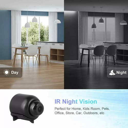 Mini Cámara Espía Wifi 1080p Con Visión Nocturna Y Movimient