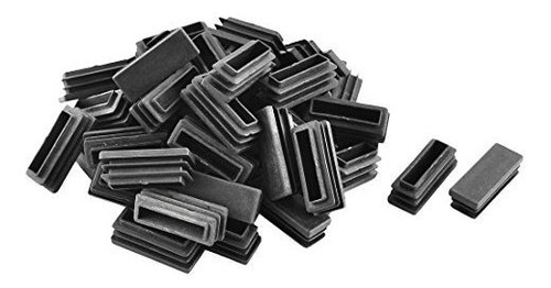 Uxcell Plastic Rectangle Tube Inserts End Blanking Cap 15mm 