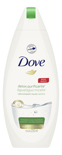 Sabonete líquido Dove Detox Purificante em líquido 250 ml