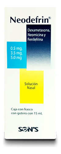 Dexametasona, Fenilefrina Neodefrin Nasal Gotero Con 15 Ml