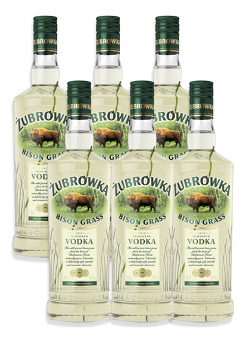 Vodka Zubrówka Bison Grass The Original Flavoured 700ml X6u