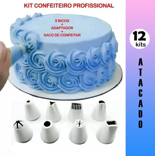 Kit Confeiteiro Com 20 Sacos de Descartaveis Para Confeitar Bolos