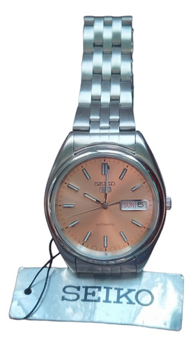 Reloj Automático Seiko 5, 21 Jewels, Water Resistant, Steel