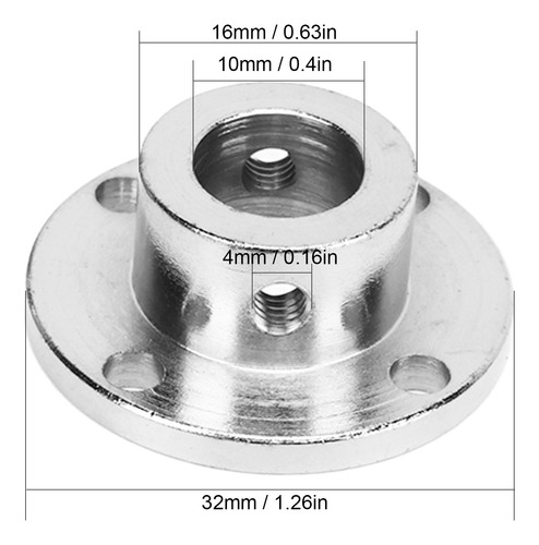 Conector De Motor De Eixo De Guia De Flange, 5 Peças, Acopla